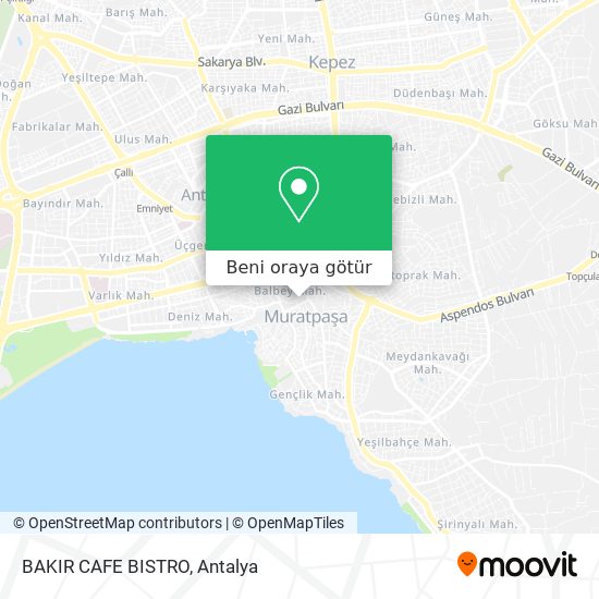 BAKIR CAFE BISTRO harita