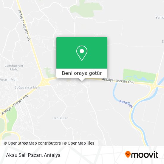 Aksu Salı Pazarı harita