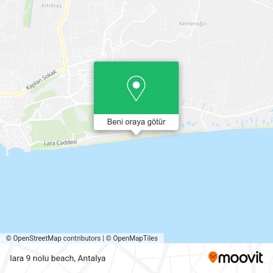 lara 9 nolu beach harita