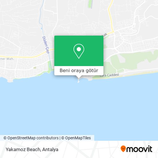 Yakamoz Beach harita