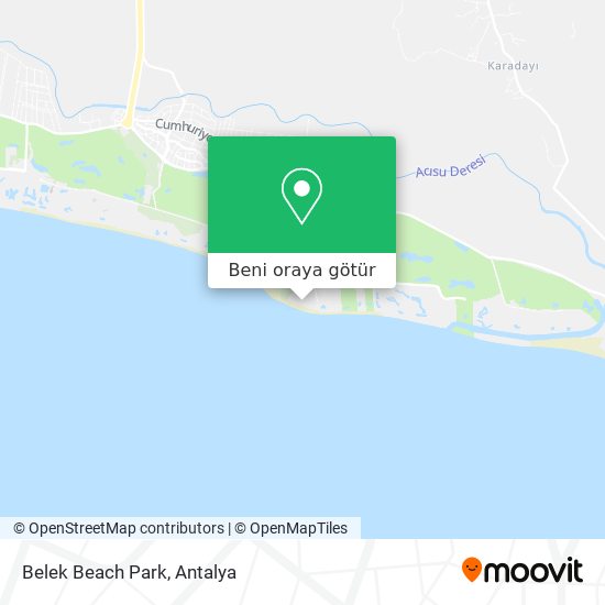 Belek Beach Park harita