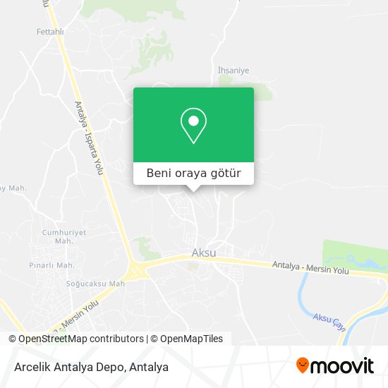 Arcelik Antalya Depo harita