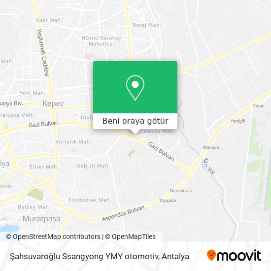 Şahsuvaroğlu Ssangyong YMY otomotiv harita