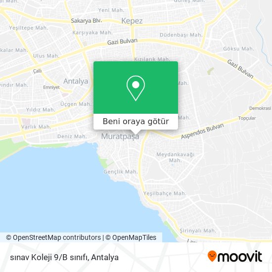 sınav Koleji 9/B sınıfı harita