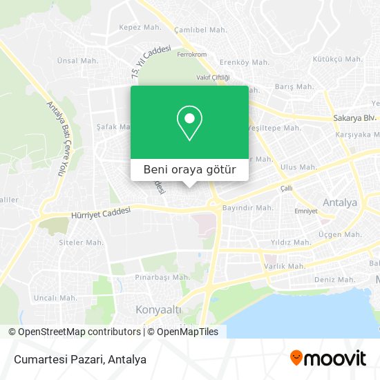 Cumartesi Pazari harita