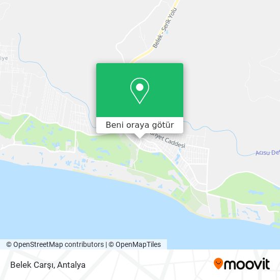 Belek Carşı harita