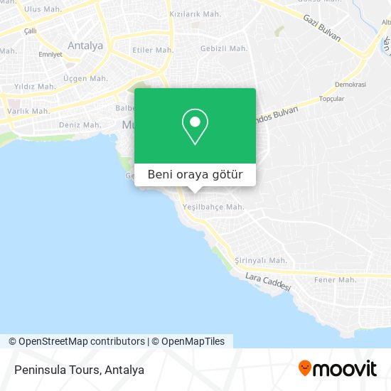 Peninsula Tours harita