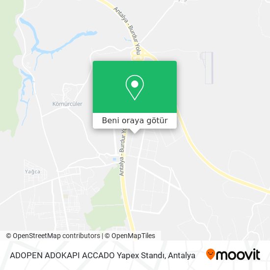 ADOPEN ADOKAPI ACCADO Yapex Standı harita