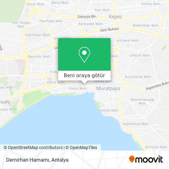 Demirhan Hamamı harita