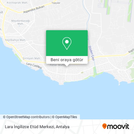 Lara İngilizce Etüd Merkezi harita