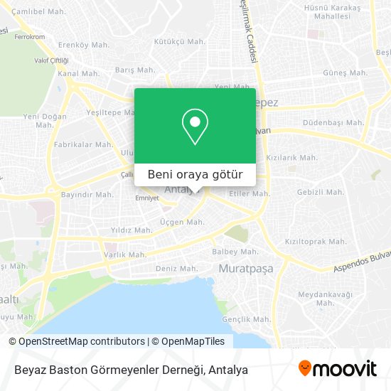 Beyaz Baston Görmeyenler Derneği harita