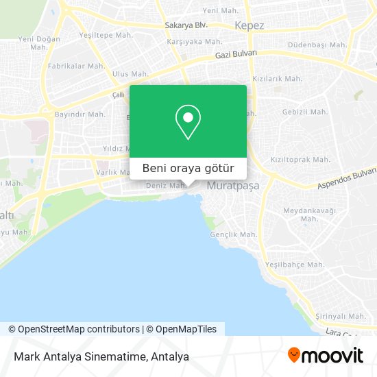 Mark Antalya Sinematime harita
