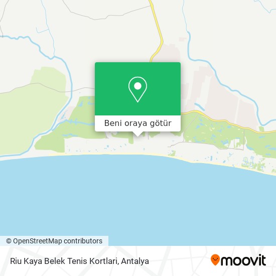 Riu Kaya Belek Tenis Kortlari harita