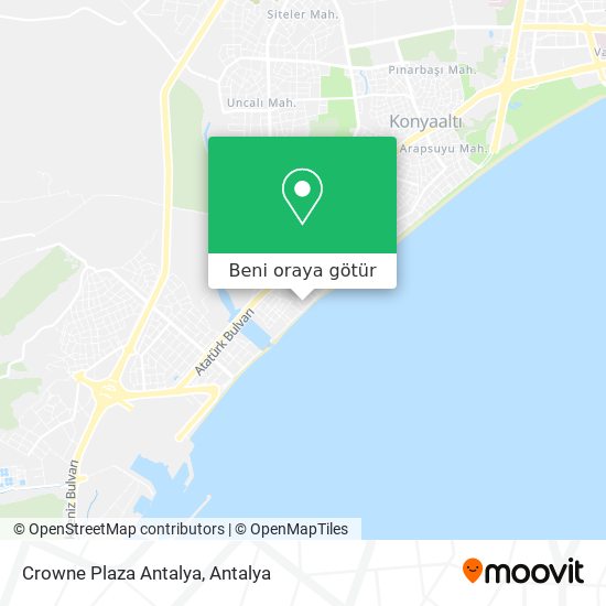 Crowne Plaza Antalya harita
