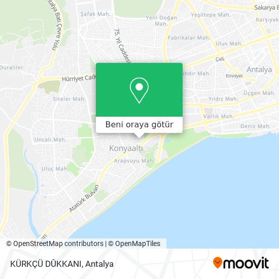 KÜRKÇÜ DÛKKANI harita
