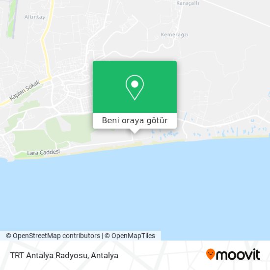 TRT Antalya Radyosu harita