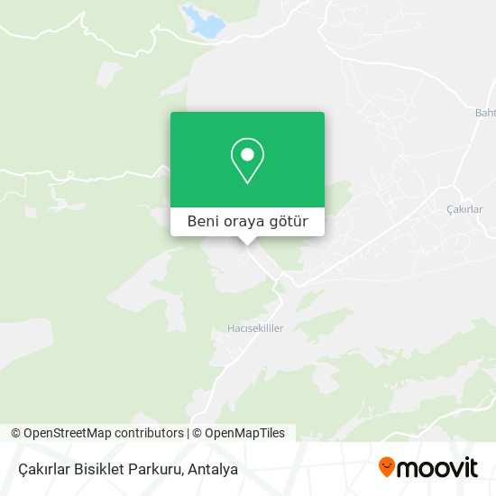 Çakırlar Bisiklet Parkuru harita
