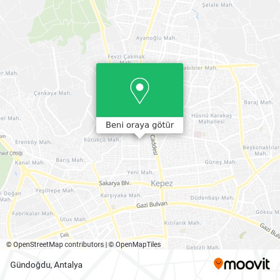 Gündoğdu harita