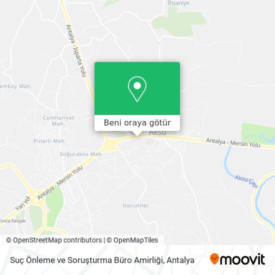 Suç Önleme ve Soruşturma Büro Amirliği harita