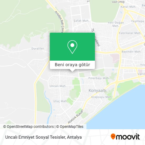 Uncalı Emniyet Sosyal Tesisler harita