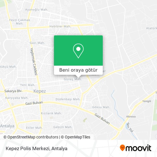 Kepez Polis Merkezi harita