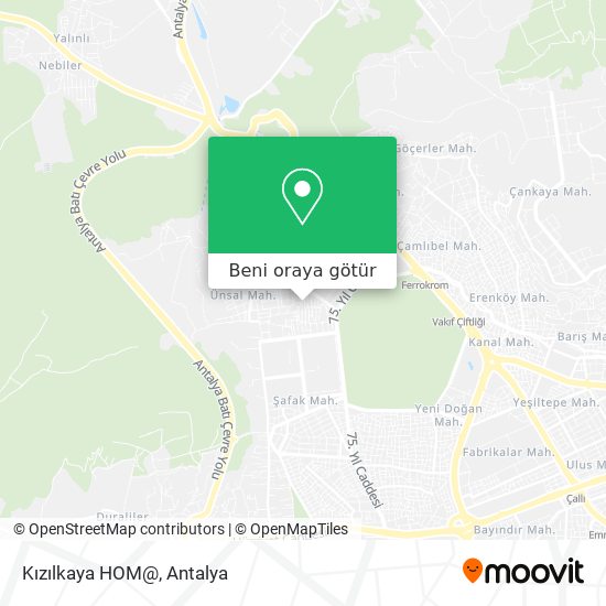 Kızılkaya HOM@ harita