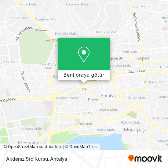 Akdeniz Src Kursu harita
