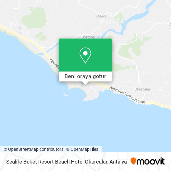 Sealife Buket Resort Beach Hotel Okurcalar harita