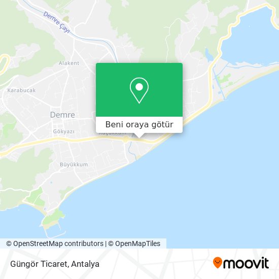 Güngör Ticaret harita