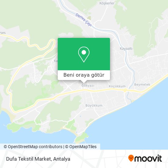 Dufa Tekstil Market harita