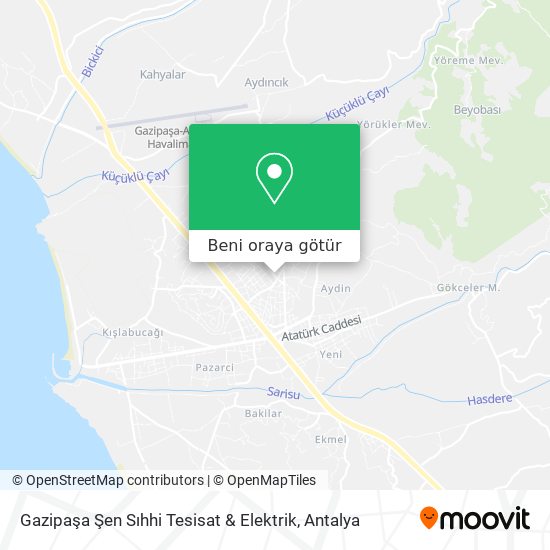 Gazipaşa Şen Sıhhi Tesisat & Elektrik harita