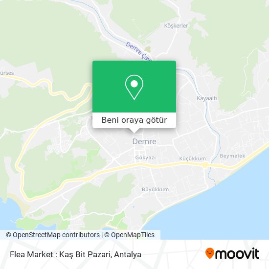 Flea Market : Kaş Bit Pazari harita