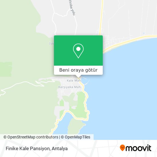 Finike Kale Pansiyon harita