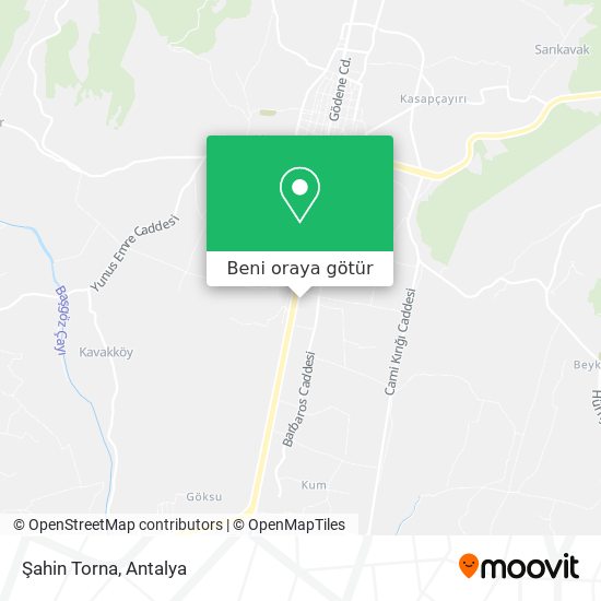 Şahin Torna harita