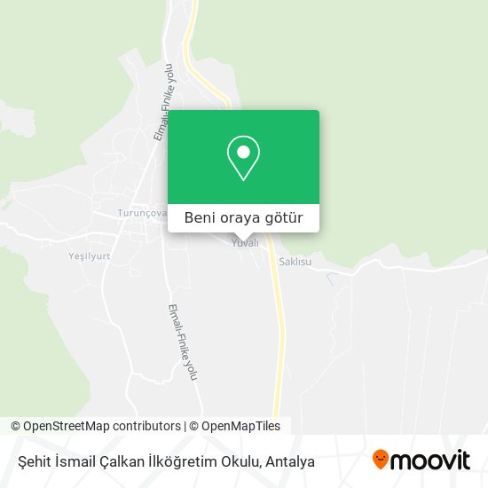 Şehit İsmail Çalkan İlköğretim Okulu harita
