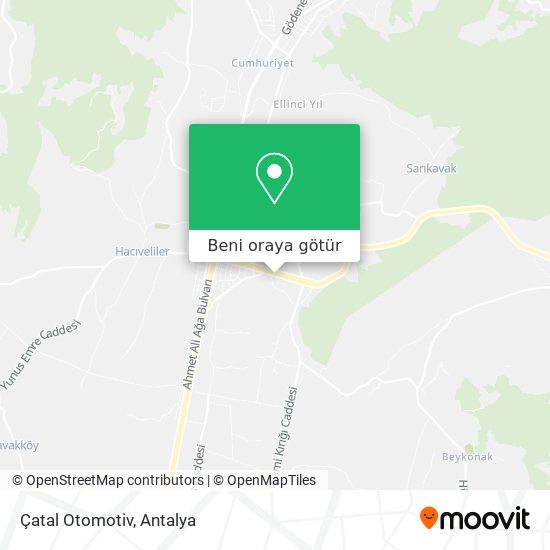 Çatal Otomotiv harita
