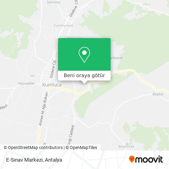 E-Sınav Markezi harita