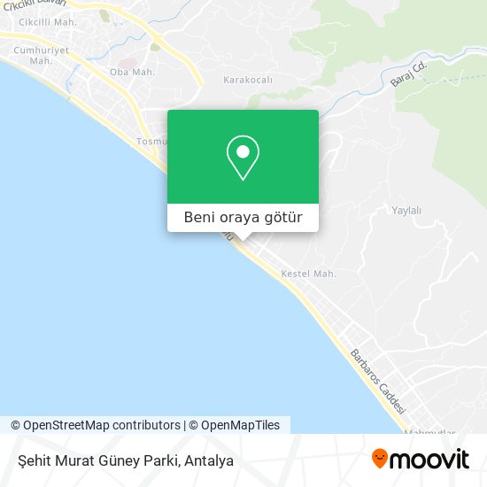 Şehit Murat Güney Parki harita