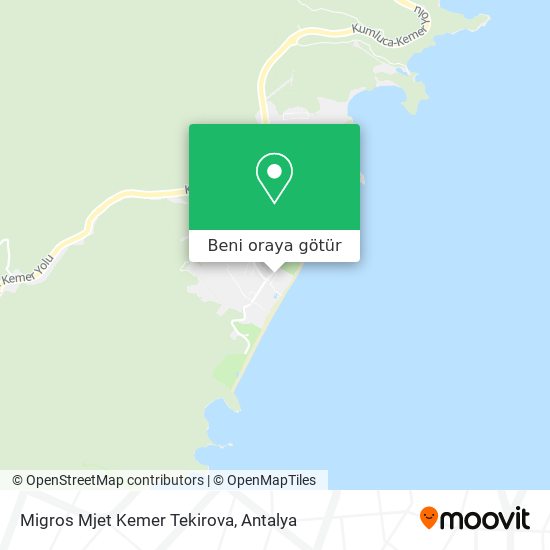 Migros Mjet Kemer Tekirova harita