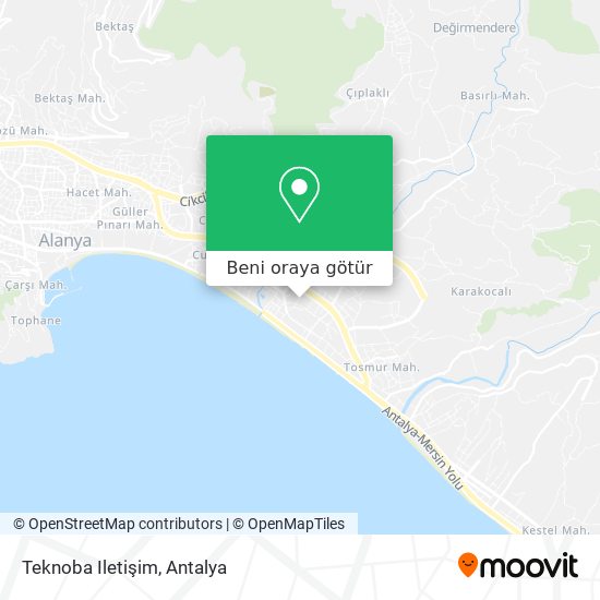 Teknoba Iletişim harita