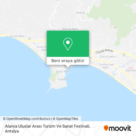 Alanya Uluslar Arası Turizm Ve Sanat Festivali harita