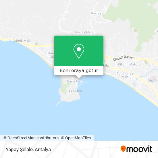 Yapay Şelale harita