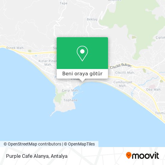 Purple Cafe Alanya harita