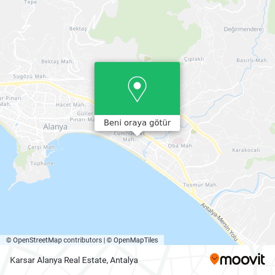 Karsar Alanya Real Estate harita