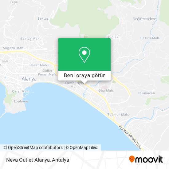 Neva Outlet Alanya harita