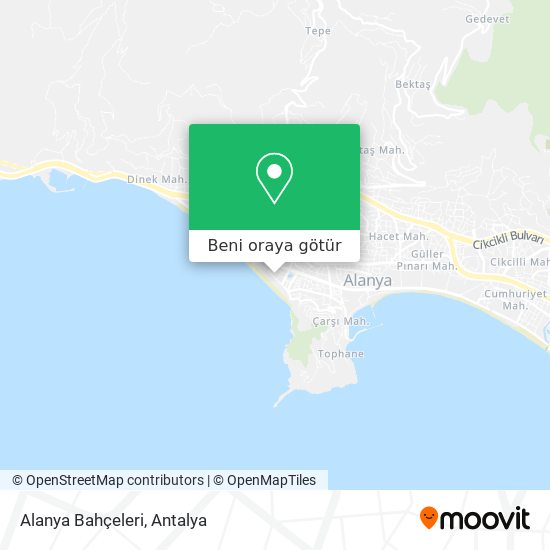 Alanya Bahçeleri harita