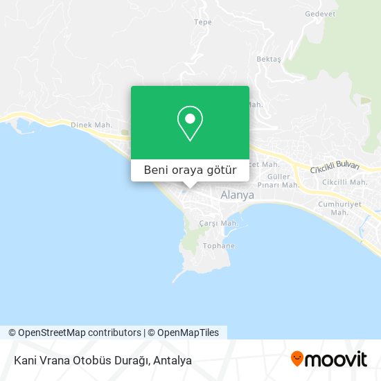 Kani Vrana Otobüs Durağı harita