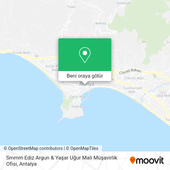Smmm Ediz Argun & Yaşar Uğur Mali Müşavirlik Ofisi harita