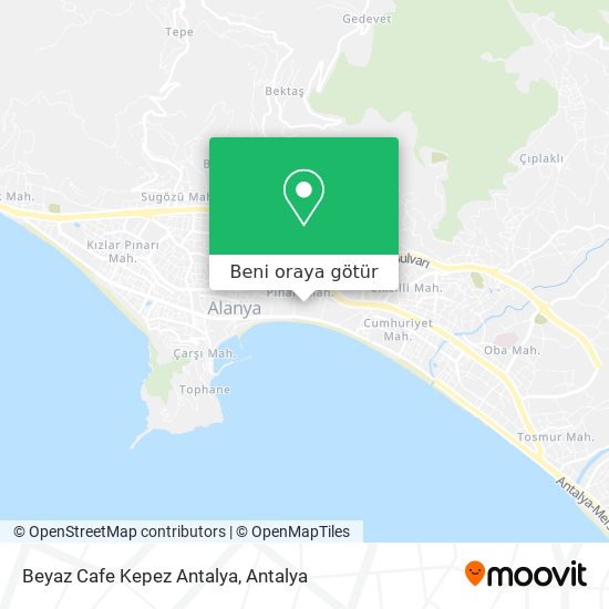 Beyaz Cafe Kepez Antalya harita