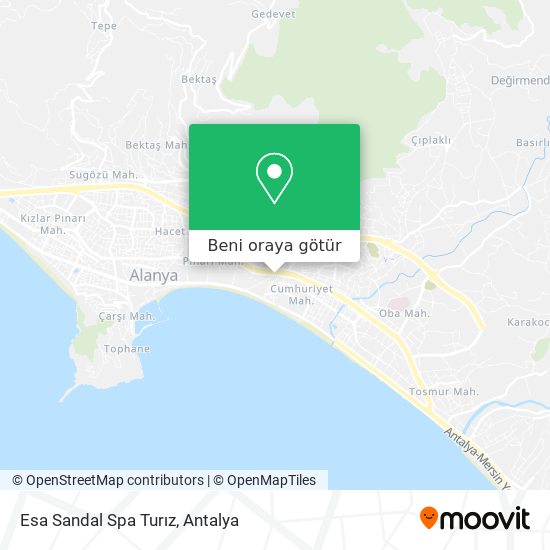 Esa Sandal Spa Turız harita